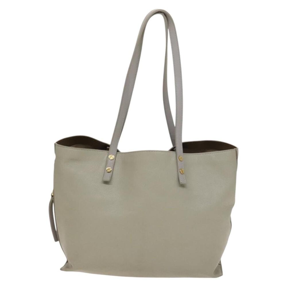 Chloe Leather Dylan Tote Bag Gray